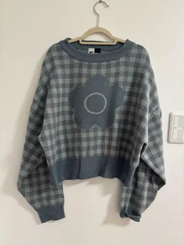MARY QUANT PUBLUX 체크 무늬 스웨터