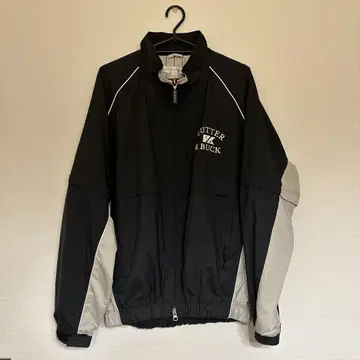 CUTTER & BUCK 풀 집업 나일론 자켓 블랙 M 사이즈