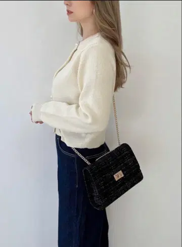 모코아즈 트위드 백