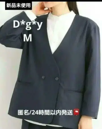 Dgy 더블 버튼 자켓 M 내추럴 포멀 노카라