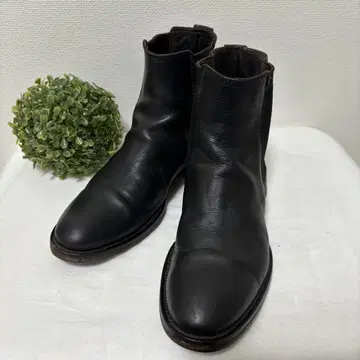 빈티지 부테로 사이드 고어 부츠 숏 넉넉한 빅 사이즈 25