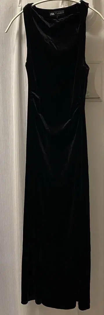 ZARA 벨로아 롱 원피스 S 사이즈