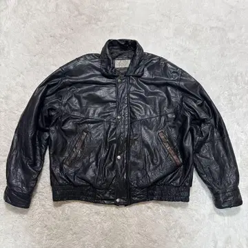 80s 빈티지! 가죽 블루종 ASH CREEK TRADING XL