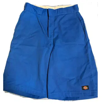 Dickies 하프 팬츠 파랑 Loose Fit 32