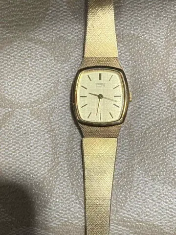 SEIKO 아날로그 손목시계 골드