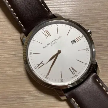 BAUME & MERCIER 쿼츠 손목시계 실버/브라운