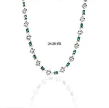 316L Emerald Grid Necklace - Synchro1996