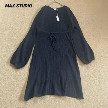 MAX STUDIO 니트 원피스 블랙