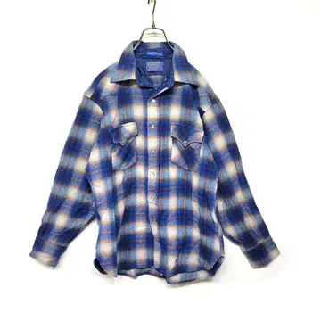 레어 70s USA vintage PENDLETON 옴브레 셔츠