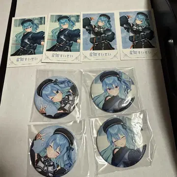 호시마치 스이세이 POP UP SHOP 캔뱃지 폴라로이드풍 카드 컴플리트