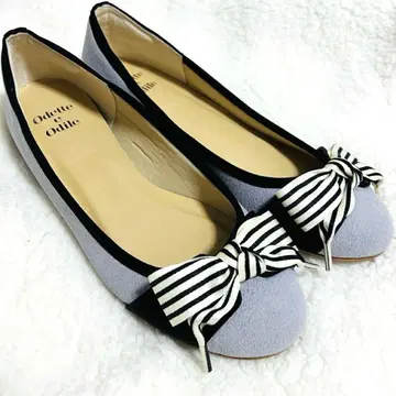 [ odette e odile ] 일본제 펌프스 플랫 리본 23.5cm