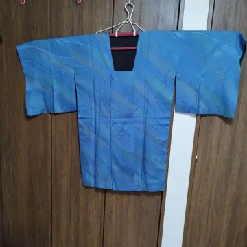 도유키 파란색과 블랙 리버서블 와이드