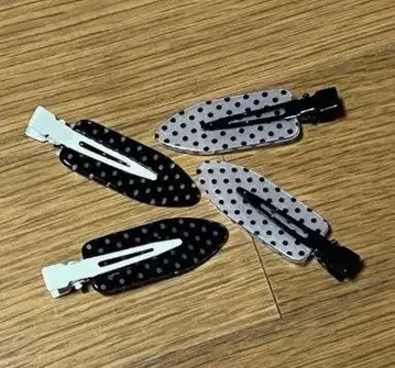 물방울 패턴 헤어핀 4개 세트