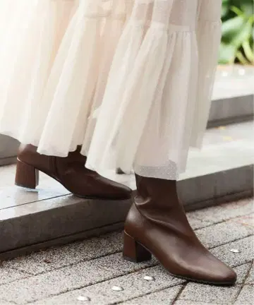 루탈론 5cm 스퀘어 핏 숏부츠 브라운 XL