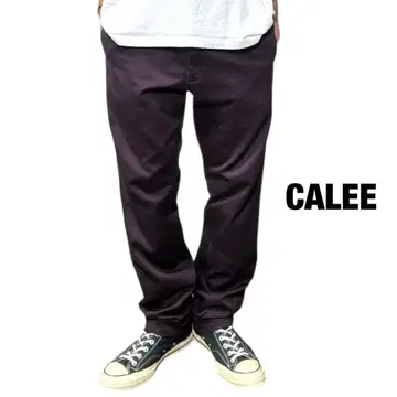 CALEE 코튼 트윌 치노 트라우저 워크 팬츠