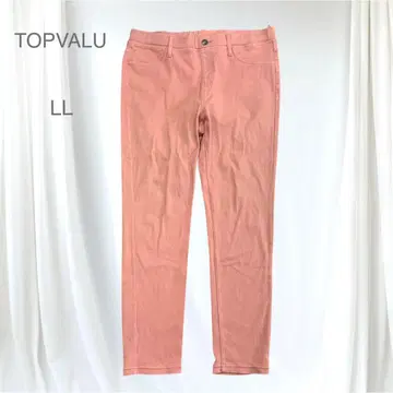 TOPVALU 살몬 핑크 LL 스트레치 캐주얼 팬츠