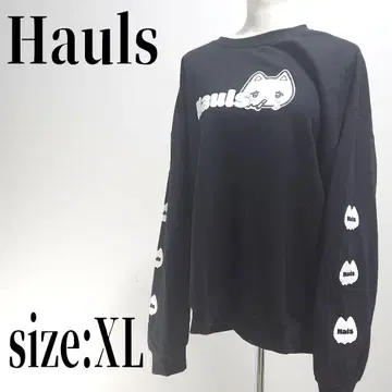 야니길 고양이형 프린트 크루넥 빅 사이즈 맨투맨 Hauls