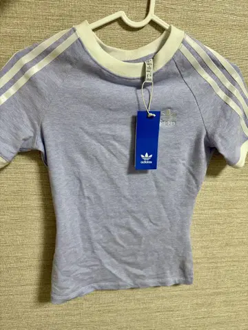 adidas 연보라 반팔 T셔츠 S 사이즈