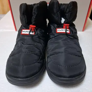 HUNTER 숏부츠 IN/OUT PUFFER BOOTIE 블랙
