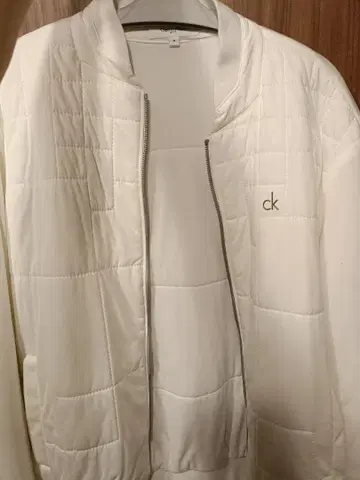 Calvin Klein 자켓 골프 의류 화이트 퀼팅 M