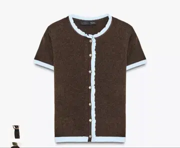 ZARA 대비 니트 숏 슬리브 자켓