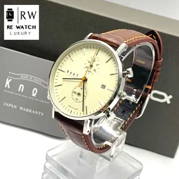 R7-3716 Knot CC-39 크로노그래프 손목시계 베이지 브라운