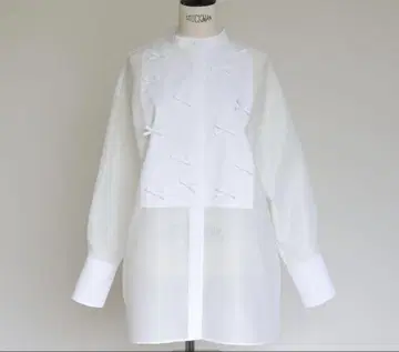 gypsohila Ribbon Sheer Shirt 화이트
