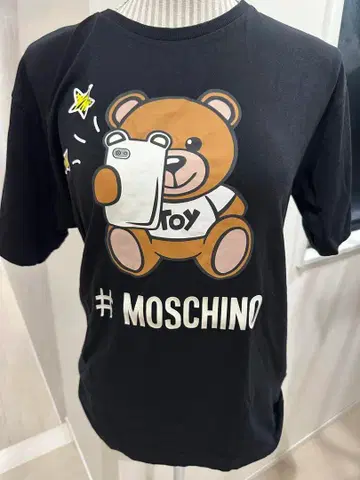 MOSCHINO 곰 프린트 T셔츠