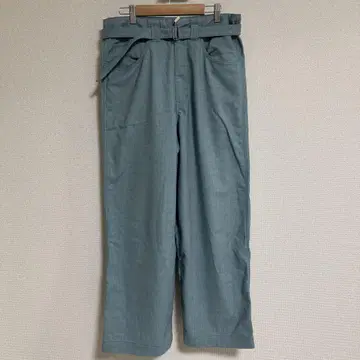 saby 사바이 22ss 블루 와이드 슬랙스