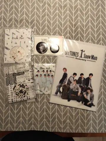 SixTONES 1st Snow Man 애니버서리 굿즈 세트