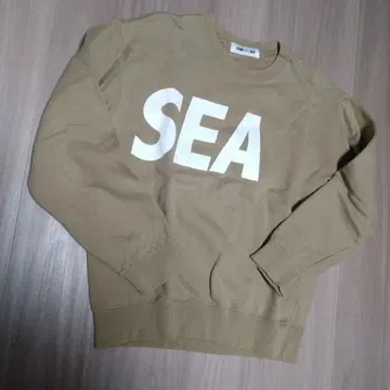 WIND AND SEA SEA 로고 트레이닝복 베이지