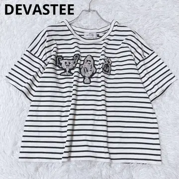 데바스테 썸머 니트 상의 캐주얼 일본제 럭셔리 보더