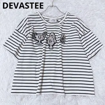 데바스테 썸머 니트 상의 캐주얼 일본제 럭셔리 보더