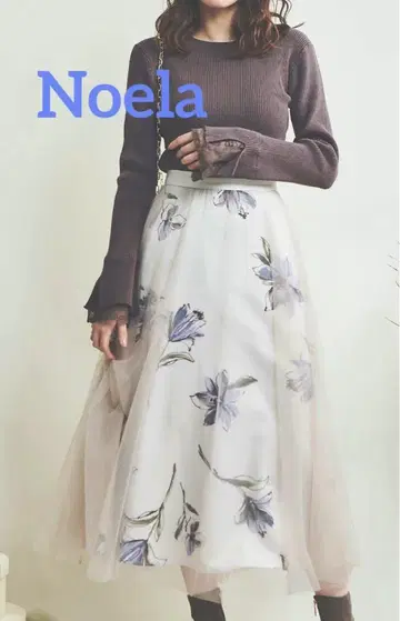 Noela 노엘라 튤 레이어 꽃무늬 스커트