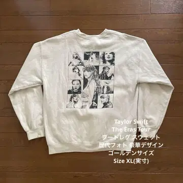Taylor Swift 부트레그 맨투맨 골든 사이즈 스트릿