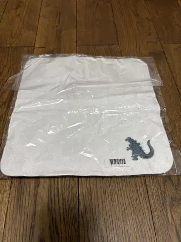 고질라 자수 화이트 타월