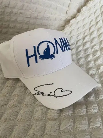 직필 금자와 선수 HONMA 사인 포함 캡 HUGQ018W003 58cm