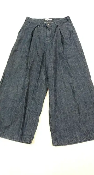 썸씽 SN755 데님 와이드 데님 와이드 턱 팬츠 M