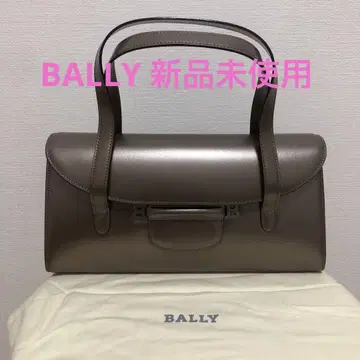 BALLY 브라운 가죽 핸드백