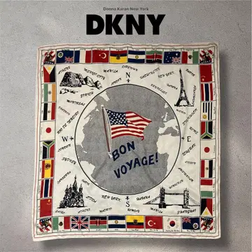DKNY 대형 실크 스카프