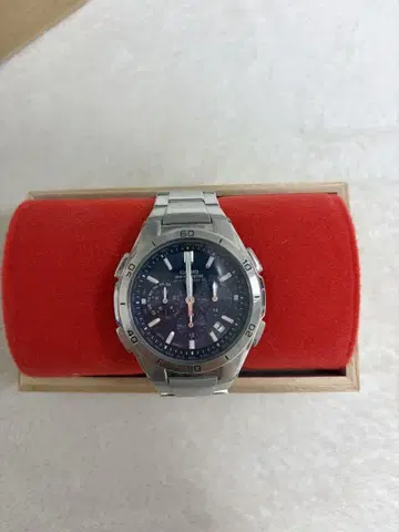 CASIO 쿼츠 시계 다크 블루