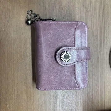 핑크 접이식 지갑 참 포함