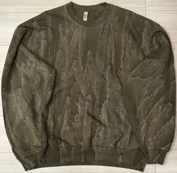 로스앤젤레스 어패럴 맨투맨 카모 무늬 USA제 14oz