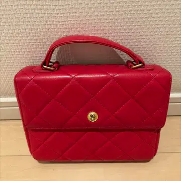 SONIA RYKIEL(소니아 리키엘) 레드 퀼팅 핸드백