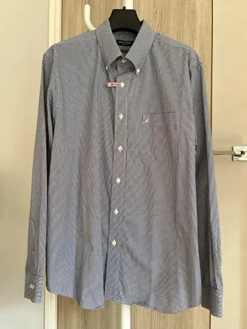 NAUTICA 버튼다운 셔츠 깅엄 체크 슬림핏 XL