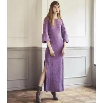 ROSARYMOON 로자림문 side zip knit dress