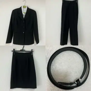 취업 정장 5세트 자켓, 셔츠 팬츠, 스커트, 벨트