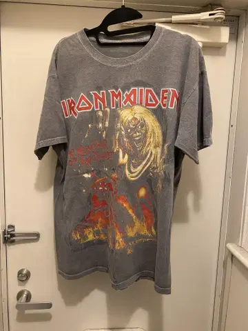 Iron Maiden 그래픽 티셔츠 그레이