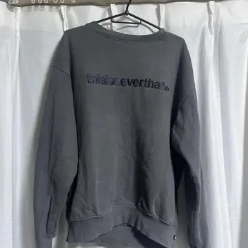 thisisneverthat 그레이 크루넥 맨투맨