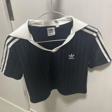 adidas 스트라이프 세일러 카라 T셔츠 M